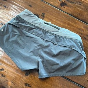 Lululemon Grey Speed Shorts Size 6